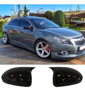 Chevrolet Cruze Batman Yarasa Ayna Kapağı Parlak Siyah ABS 2012 2013 2014 2015 2016