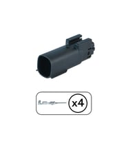 Lamba Soketi Dişi 4 Pin Kablosuz
