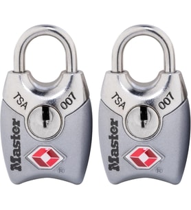 Master Lock 4689T Tsa Onaylı Kilitli Kilit, 2'Li Paket, Çeşitli Renklerde (Standart)