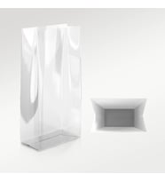 Omeyva Kare Tabanlı Şeffaf Torba Poşet - 7,5 x 5 x 21 Cm. - 75 Adet