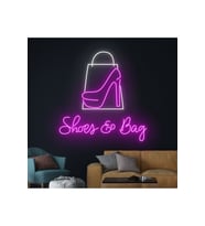 Shoes & Bag Yazılı ve Şekilli Neon Tabela