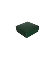 Komple Karton Kutu Düz Renk 9X9X3 CM (25 Adet)  Yeşil