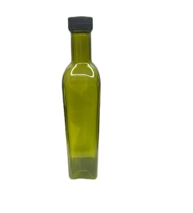250ml yeşil cam maraska şişe, 12 adet, zeytinyağı şişesi, cam şişe, sirke şişesi,