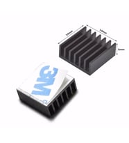 14x14x6mm Aluminyum Soğutucu Siyah Termal Etiket Raspberry Xbox