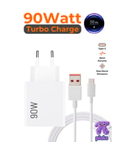 Xiaomi 90W Turbo Şarj Aleti POCO F6 F7 F7 Pro X7 Pro Uyumlu Type-C 90 Watt Hızlı Şarj Cihazı Adaptör Ve Kablo Set