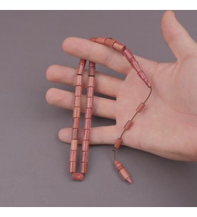Japon Kiraz Ağacı Kapsül Kesim 7x12mm Tesbih Mehmet Erbabacan İmzalı