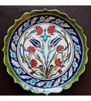 Loya Handmade- Geleneksel İznik Desenli Çini Tabak