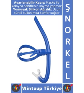#Şnorkel Konforlu Yüksek Görüş Açı Havuz Deniz Yüzme Eğitim Ayarlanabilir Kayış Önden Dalış Şnorkeli