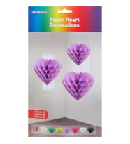 Süs petek modeli kalpli 3 lü set lila pk:3-