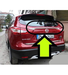 QASHQAİ BAGAJ ÇİTASI KROM 2014 2015 2016 2017 2018 2019 2020