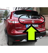 QASHQAİ BAGAJ ÇİTASI KROM 2014 2015 2016 2017 2018 2019 2020