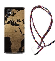 INFINIX Note 11 Pro Note 10 Hot 9 Play Kılıf Boyun Asklı Rasta Silikon Map Planet 1656