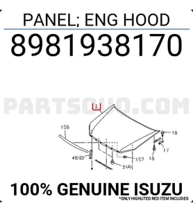 Motor Kaputu D-Max 2012-17 (Oem No:8981938170)