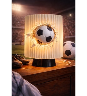 Gece Lambası - Futbol Topu Tasarımı, Genç Odası, Dekoratif, Şık, İdeal Hediye