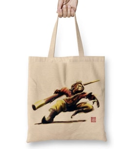 Monkey King Sun Wukong Action Bez Çanta Uzun Saplı