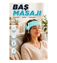 Isı Destekli Yumuşak Baş Masaj Bandı Ergonomik Rahatlatıcı Masaj Aleti