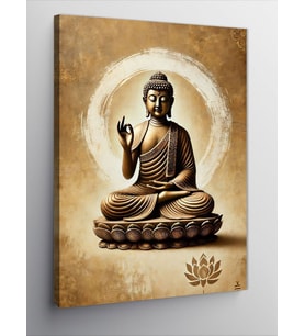 Kanvas Tablo Lotus Üzerinde Buda