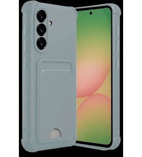 Galaxy A56 Kılıf Kelvin Kartvizitli Silikon - Açık Yeşil