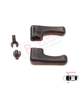 Mercedes W115 W116 W123 W124 W126 W201 A2018100054 İçin Dış Dikiz Aynası Manuel Kontrol Kolu Seti