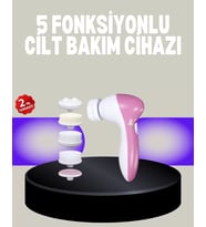 Northcity 5 Başlıklı Fırçalı Yüz Temizleme ve Spa Masaj Cihazı - Evde Profesyonel Cilt Bakımı
