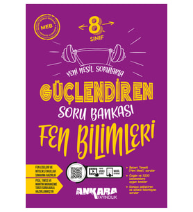Ankara Yayıncılık Ankara Yayıncılık 8. Sınıf Fen Bilimleri Güçlendiren Soru Bankası (Çok Renkli)
