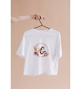 Baş Harf Tasarımlı Tişört Kişiye Özel ( Unisex - Büyük - Çocuk )