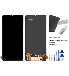 Tkgz - Oppo Reno 3 Uyumlu Lcd Ekran Dokunmatik -A- Kalite OLED + B-7000 + TAMİR SETİ