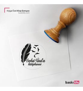 Kişiye Özel Kitap Damgası Kitap Mührü Kaşe Kitap Mühür Özel Damga 103