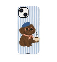 iPhone 15 Vorian Çift Katmanlı Kılıf Cafe Dog Riviera
