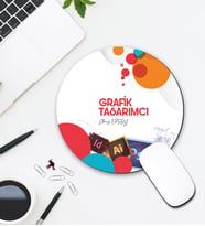 Kişiye Özel Grafik Tasarımcı Tasarımlı Mouse Pad 046