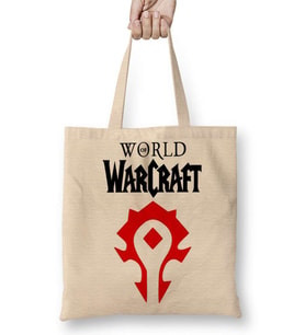 World Of Warcraft Horde Bez Çanta Uzun Saplı