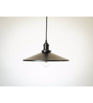RİOLİGHT RETRO TEKLİ METAL SARKIT AVİZE ŞAPKA ÇAPI: 38CM (Siyah)