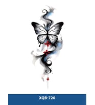 XQB-720 ORTA BOY KELEBEK DESEN GEÇİCİ DÖVME-TATTO