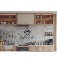 Leylaser  60*40 cm  İsimli Chef  Ahşap Duvar Yazısı