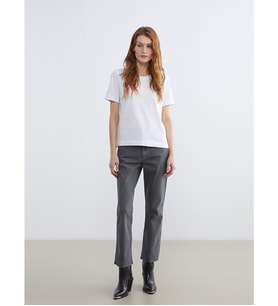 LCW Jeans Gri Crop Flare Kadın Jean Pantolon