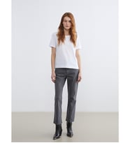 LCW Jeans Gri Crop Flare Kadın Jean Pantolon