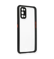 Realme 7 Pro Kılıf Miami Şeffaf Silikon - Siyah