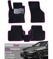 ALFA ROMEO GİULİA (2016-2024) Uyumlu EVA Paspas Tam Set–Araca Özel,Kolay Montaj,Su Geçirmez