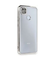 Xiaomi Redmi 9c Kılıf Razer Lensli Silikon - Gümüş