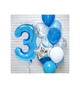 Mavi Yaş Balon Set 3