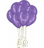 Pazariz  100'lü Lateks Pastel Balon Mor