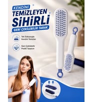Kendini Temizleyen Tarak Fırça Geri Çekilebilir Evcil Hayvana Uygun Sıkı Dişli