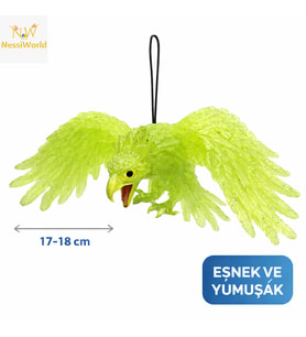 Asılabilir Lateks Kartal Dekor Süsü Yeşil 17-18 cm