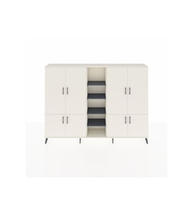 Arges Dolap 14 Raflı 8 Kapaklı 220x30x163 Aytaşı-Aytaşı/Antrasit