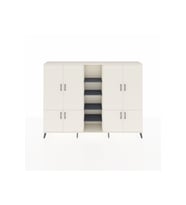 Arges Dolap 14 Raflı 8 Kapaklı 220x30x163 Aytaşı-Aytaşı/Antrasit