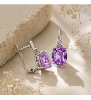 925 Ayar Gümüş Ice Cut Oval Zirkon Taşlı Küpe – Ekstra Parlak Işıltılı Lüks Tasarım, Hediyelik