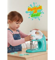 Turkuaz Hareketli ve Sesli Oyuncak Mikser Evcilik Mutfak Oyunu 18x18 Cm