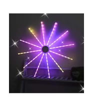 Yılbaşı-Doğumgünü Partisi İçin Led Yıldız Işıkları Duvar Süslemeleri Işıkları Akıllı RGB LED Işıkları Ev Dekorasyon Süsü