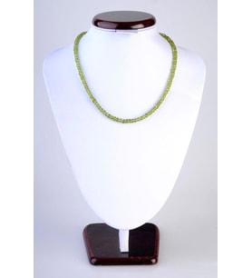 Doğal Peridot Taşlı Kolye