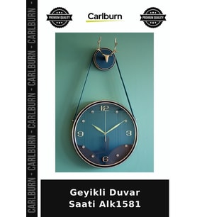 Özel Üretim Dekoratif Salon Ahşap Ev Hediyesi Geyikli Duvar Saati Alk1581
